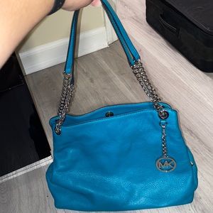 Dark teal michael Kors purse